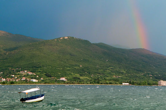 Rainbow Over Lake Ohrid