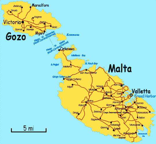 Malta Map