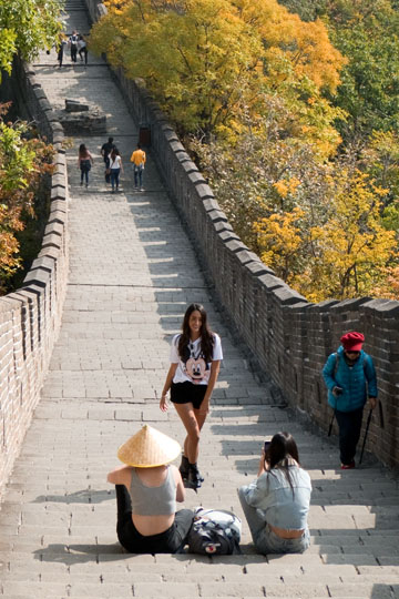 Mickey On The Great Wall